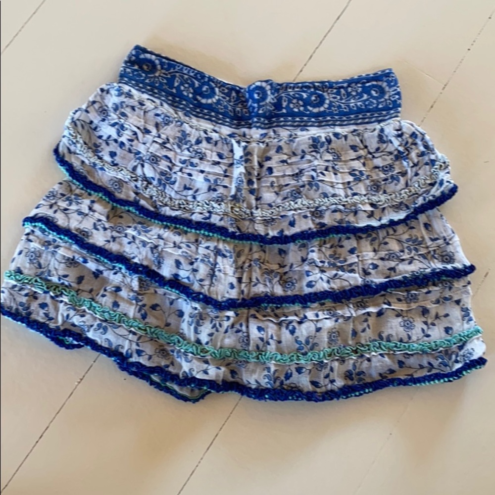 Blue mini skirt